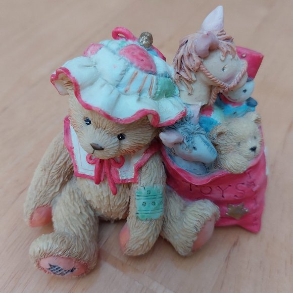 Cherished Teddies Ceramic Figure Carolyn"Wishing You All Good Things" 1993 - Picture 2 of 9